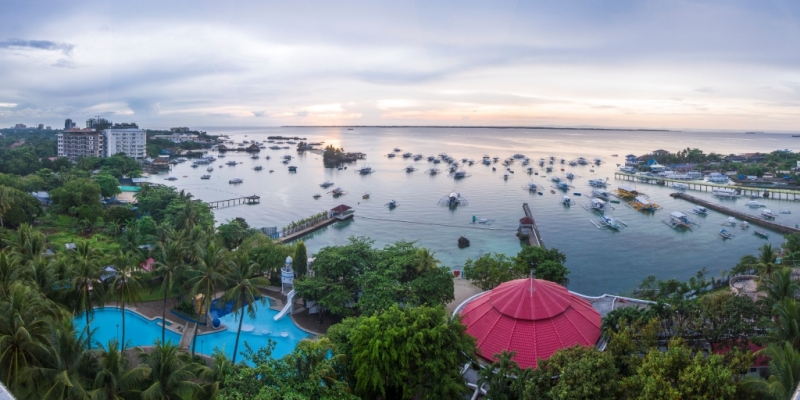 フィリピン留学 Cebu21 - Cebu Blue Ocean Academy-Pool and Ocean View-4